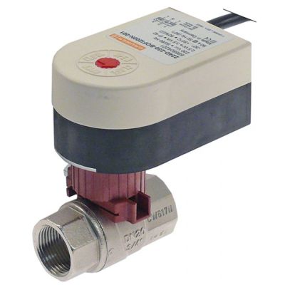 Robinet servo cu bila, filet intern 3/4" , 230V, actionare electrica, lungime cablu 200 mm, Gruner 224D-230-BOFI200N-001 - 401139