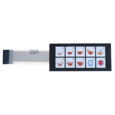 Tastatura membrana cu 10 butoane, 135 x 60mm, WEGA - 401715