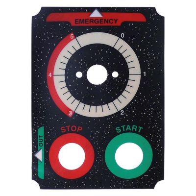 front foil L 139mm W 99mm black PP4-PP8-PP15 Expo - Code 401741