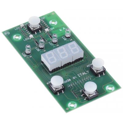 Placa electonica de comanda, cu display, L 126 x 63 mm, pentru masina de spalat vase - 402881