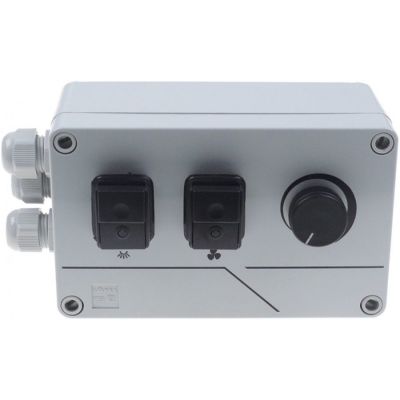 Regulator de turatie / viteza motor hota 1800 W, max. 13 A, cu intrerupator lumina, cu borna circuit condensator - 402956