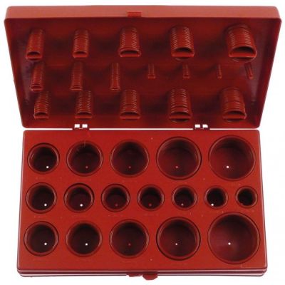 Trusa asortata oringuri de silicon, dimensiuni in inci, 407 buc - in cutie - 403086