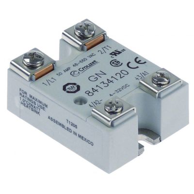 Releu de putere electronic - semiconductor SSR CROUZET type 84134120, 50 A, 57 x 44 mm - 403089