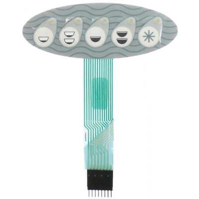 Tastatura cu 5 butoane, ovala, autoadeziva Sofia 30265811 - 403152