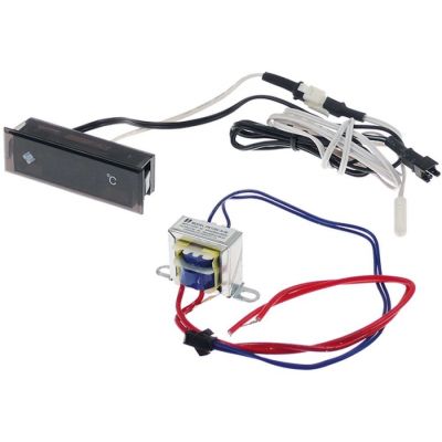 termometru dimensiuni de montaj 65x20mm 220V 0 până la +99°C lungime cablu 2900mm ø senzor 6mm