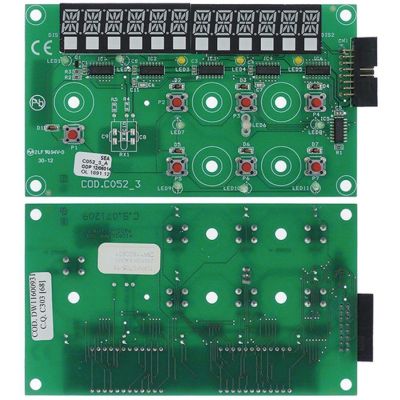 placa electronica de control p.c.b. L 135mm L 80mm