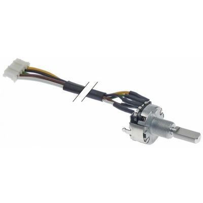 potentiometru unghi de rotație 360° ax ø 6x4,6mm lungime ax 13mm