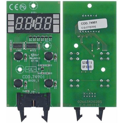 placa electronica display cu tastatura mașină de spălat vase COLGED L 102mm L 53mm