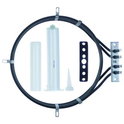 Rezistenta 4250 W, 230 V, int. ø 220 mm, ext. ø 235 mm, 2 circuite, pentru cuptor Unox - 418906