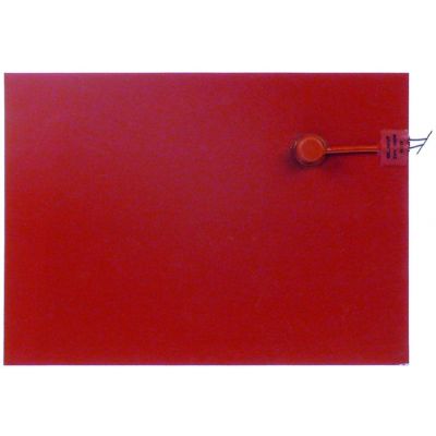 Rezistenta folie silicon rosu 400 x 290 mm, 1000W, 220V, cu limitator de temperatura, t. max. 150°C, rezistenta plana autoadeziva - 419075