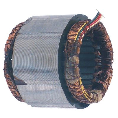 Stator 230 V, 50 Hz, 4 contacte, 1 faza, 1400 rpm, ø 110 mm, int. ø 66 mm, H 60 mm, pentru masina de tocat Mod.8 - 500825