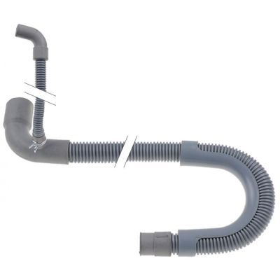 Furtun de golire 049878, DN20, L 2200 / 800 mm, terminal drept ø 20x27 mm, cotit 29x36 mm - 504291