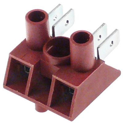 Bloc conectare - sir de cleme, max. 20 A, max 600 V, sectiune conductor ø 2,5 mm², papuc 6,3 mm, temp.-resist. 150°C - 505212