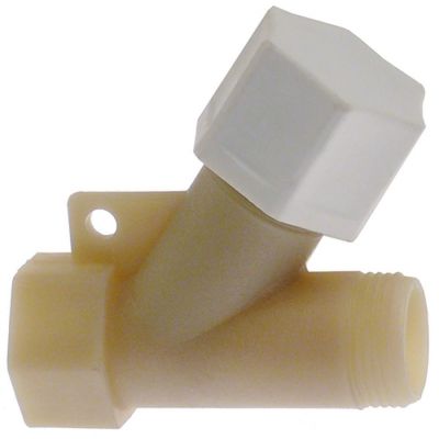 Filtru Y din plastic 3/4"-3/4", pentru alimentare, cu sita oblica - 510836