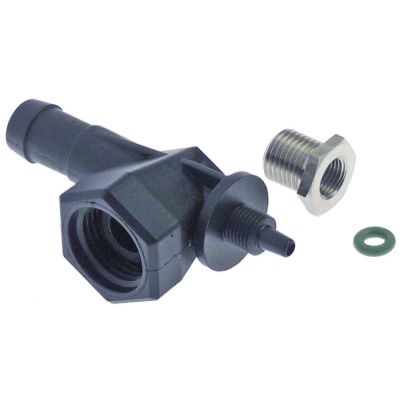 Racord teu cu filet exterior 1/4", filet interior 1/2", racord furtun ø 13 mm - 511817