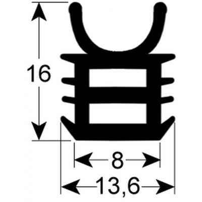 Garnitura usa masina de spalat vase, in 3 laturi, L 565 x 493 mm, Hobart 01-515367-1 - 518182, 702443