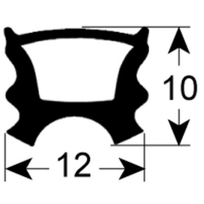 Garnitura cu 3 laturi pentru masina de spalat vase L 555 mm, W 395 mm - 518613