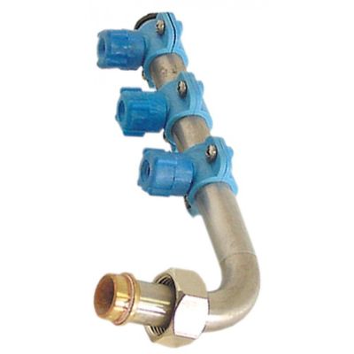 wash arm mounting pos. upper H 85 mm L 220 mm nozzles 3 elbow - Code 519010