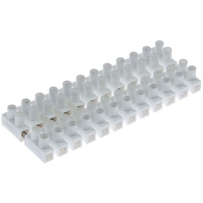 șir de cleme conectoare 12cu -poli max. 10A max 400V racord racord cu șurub rez.temp. 85°C