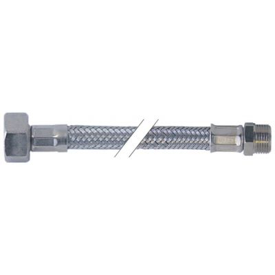 Furtun alimentare flexibil INOX, filet exterior 3/8”, filet interior ½”, L 500mm - Cod 520104