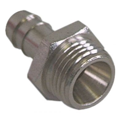 Racord pentru furtun 1/8", ø stut 8 mm, din alama cromata - 520197