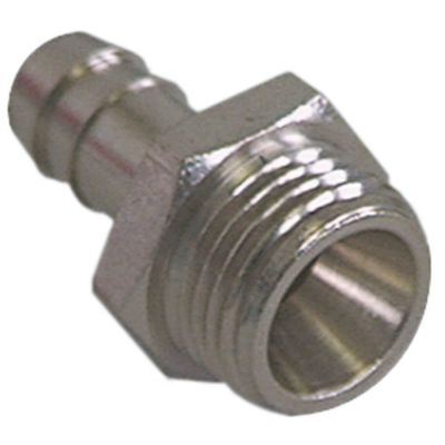 Racord pentru furtun 1/4", ø stut 12 mm, din alama cromata - 520201