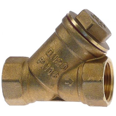 Filtru de apa Y in alimentare 3/4", L 70 mm, cu filtru oblic - 520262