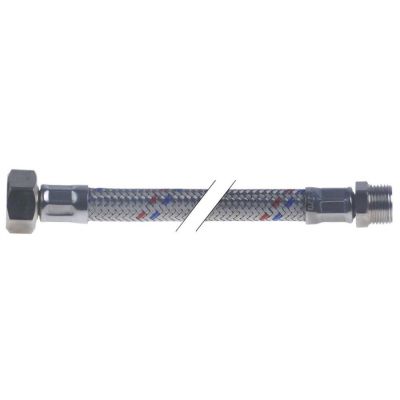 Furtun alimentare flexibil pentru robinet, INOX, filet exterior 3/8”, filet interior ½”, L 1200mm - Cod 520643