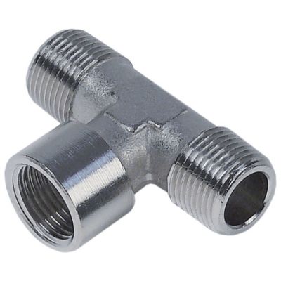 Racord T, 2x filet ext 3/8" + 1x filet int 3/8" - Cod 520802