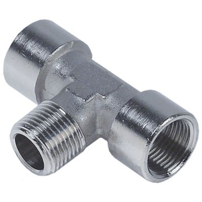 Racord T, 2x filet int 3/8" + 1x filet ext 3/8" - Cod 520810