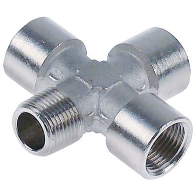 Racord cruce, 3x filet interior 3/8", 1 filet exterior 3/8" - Cod 520834