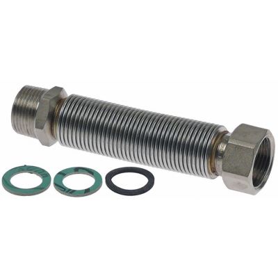 racord de golire flexiblu L 135mm DI ø 18mm DE ø 27.5mm racord 3/4\" FE - 3/4\" FI