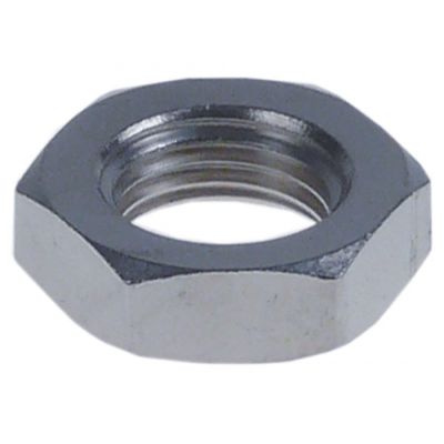 nut ¼" H 6,3 mm chrome-plated brass WS 20 Qty 1 pc - Code 521003