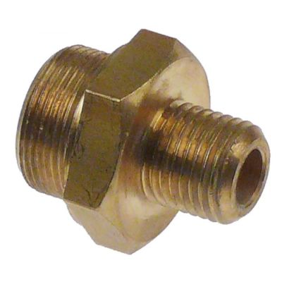 screw connection 1/4" L 28 mm WS 24 ID ø 7 mm brass - 526502