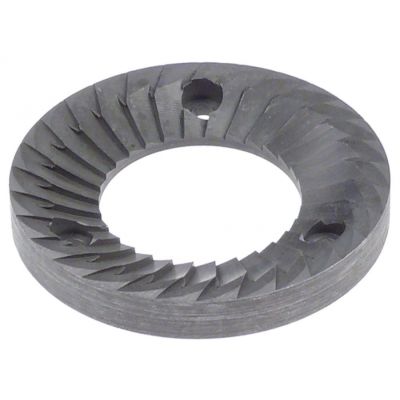 grinding burrs pair turn direction left D1 ø 66 mm ID ø 35 mm H 9 mm tooth spacing 6 mm hole ø 4,5 mm - Code 527234