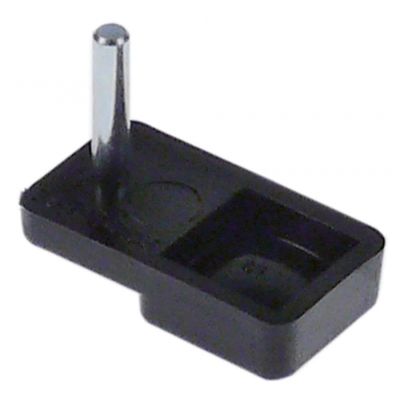 push button for setting ring L 35 mm W 20 mm shaft ø 4 mm shaft length 19 mm - Code 527451