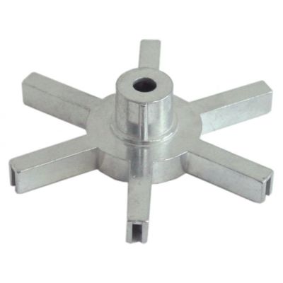 star mounting pos. centre ø 115 mm hole ø 9 mm H 32 mm - Code 527543