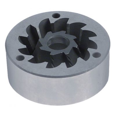 grinding burrs pair turn direction right D1 ø 63 mm D2 ø 40 mm H 23,5 mm shaft ø 13 mm - Code 527705