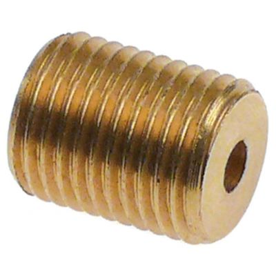 Reductie din alama, filet 1/4", diam. int. ø 4 mm, L 16 mm - 527857
