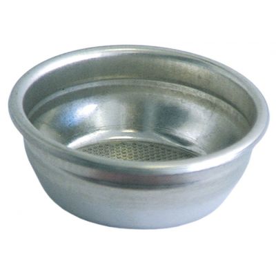 Filtru nepresurizat pentru 2 cafele, exterior ø 68 mm, montare ø 60,5 mm, H 24,5 mm, 14 gr. cafea, din inox, orificii ø 0,4 mm - 529022