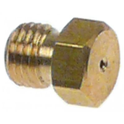 Duza de injectie pentru grup, L 9 mm, filet M6x0,75, din alama - 529987