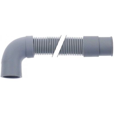 Furtun de evacuare / golire, L 820 mm, DN19, capat drept ø 27x21 mm, capat curbat ø 28x21 mm - 530789