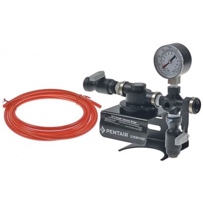 cap filtru EVERPURE tip QC7I racord 3/8\" vertical cu robinet de închidere și manometru ø 180mm