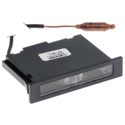 termometru dimensiuni de montaj 62x11mm 0 până la +120°C țeavă capilară 1700mm