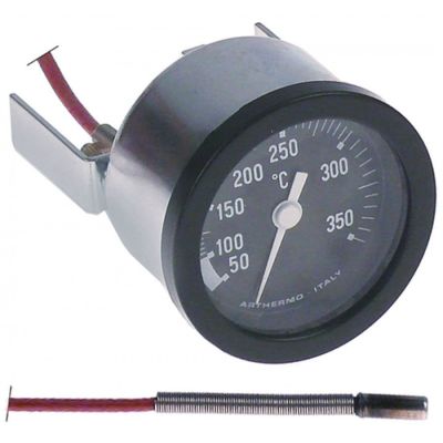 Termometru cuptor +50 +350 °C, montare ø 52 mm, bulb ø 6 x 17 mm, capilar 1700 mm - 541582