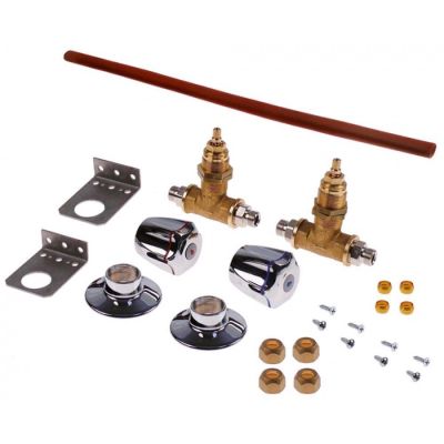 Set complet de conversie robinet de inchidere 3/8", contine 2 robineti - 541584