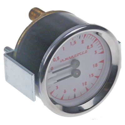 manometru scală dublă ø 60mm interval de presiune 0-3 / 0-18bar