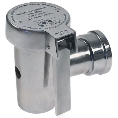 robinet de golire (canea) cu etanșare conică filet 2\" FI alpaca racord fixat