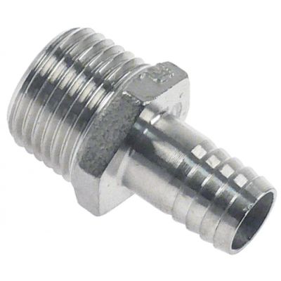 Racord de INOX, filet 1/2", furtun ø 13 mm - 542142