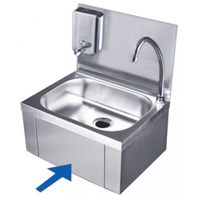 chiuvetă de mâini oțel inoxidabil L 400mm A 295mm Î 520mm bazine 340x250x100mm